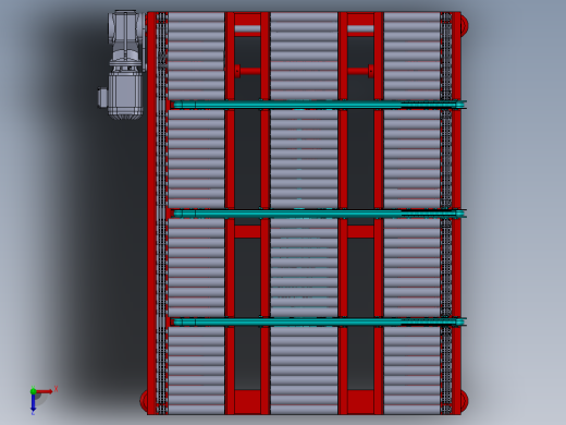 交叉传送链传送机俯视缩略图