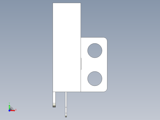 槽型光电传感器LU687_3D前视缩略图