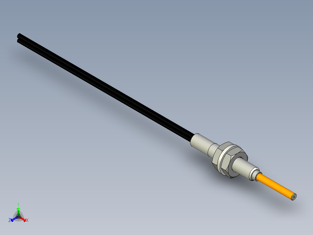 光纤元件漫反射型FR-D323-I正等轴测图