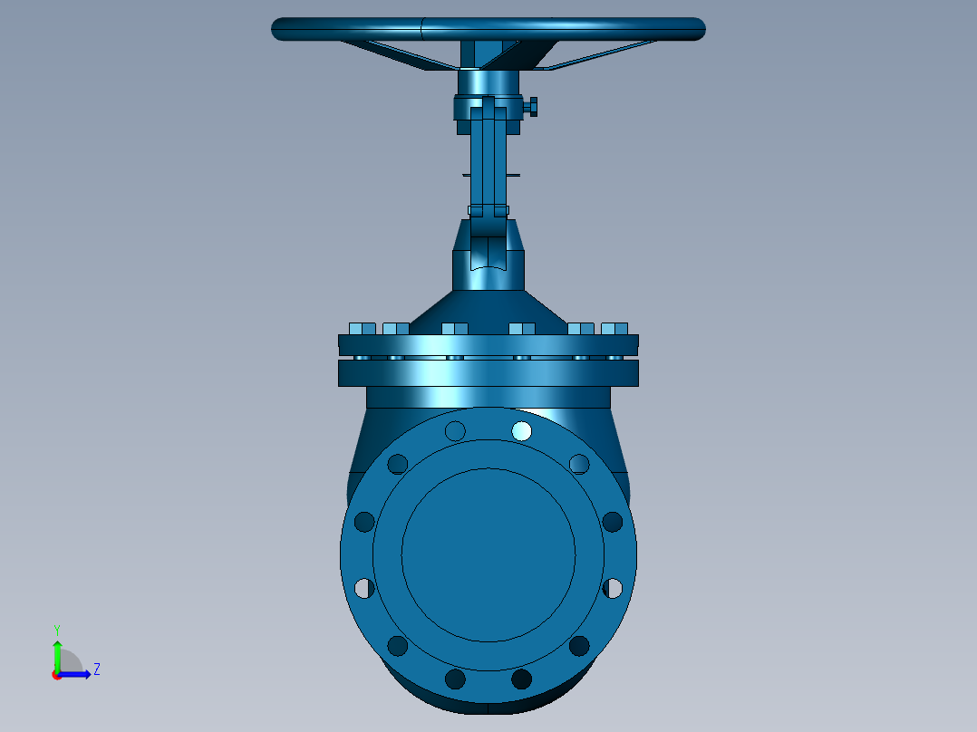 阀门模型-DN200______左视图