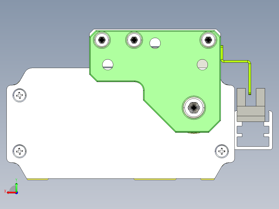 威洛博LES小滑台LES25-Lxx-S150-BL后视图