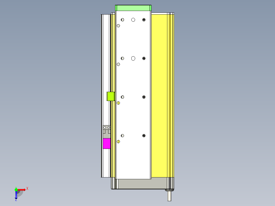 威洛博LES小滑台LES25-Lxx-S150-BL俯视图