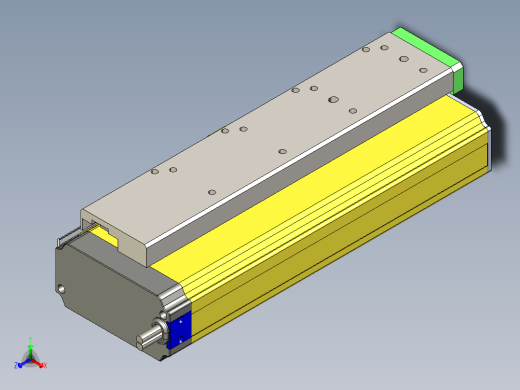 威洛博LES小滑台LES25-Lxx-S150-BL正等轴测缩略图