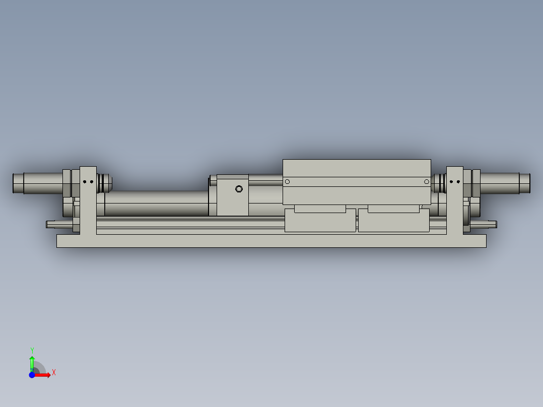 SLIDE 无杆气缸-PSL前视图