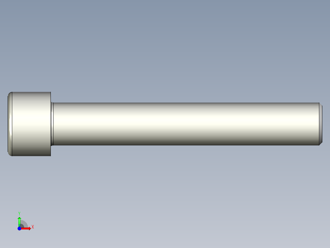 螺钉-DIN_912-M22x140.stp前视图