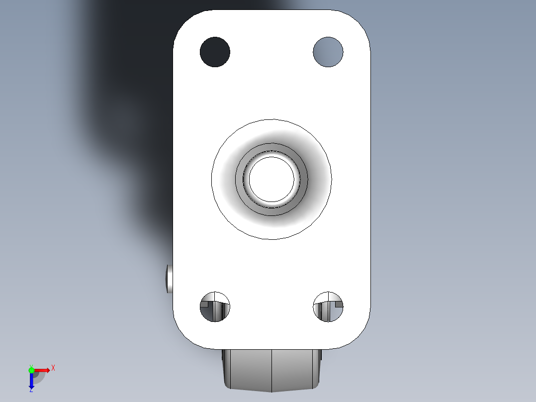 科顺脚轮Colson-1_02256_441俯视图