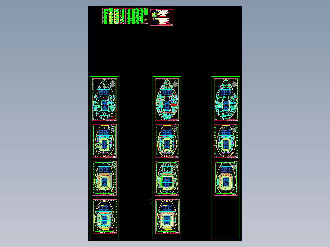 专业大型体育馆照明设计图纸