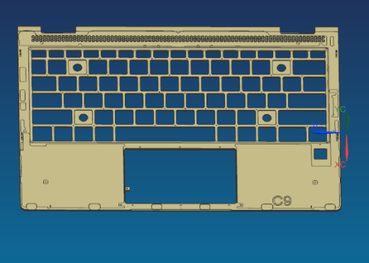 电脑外壳铣TP框C角高光治具缩略图