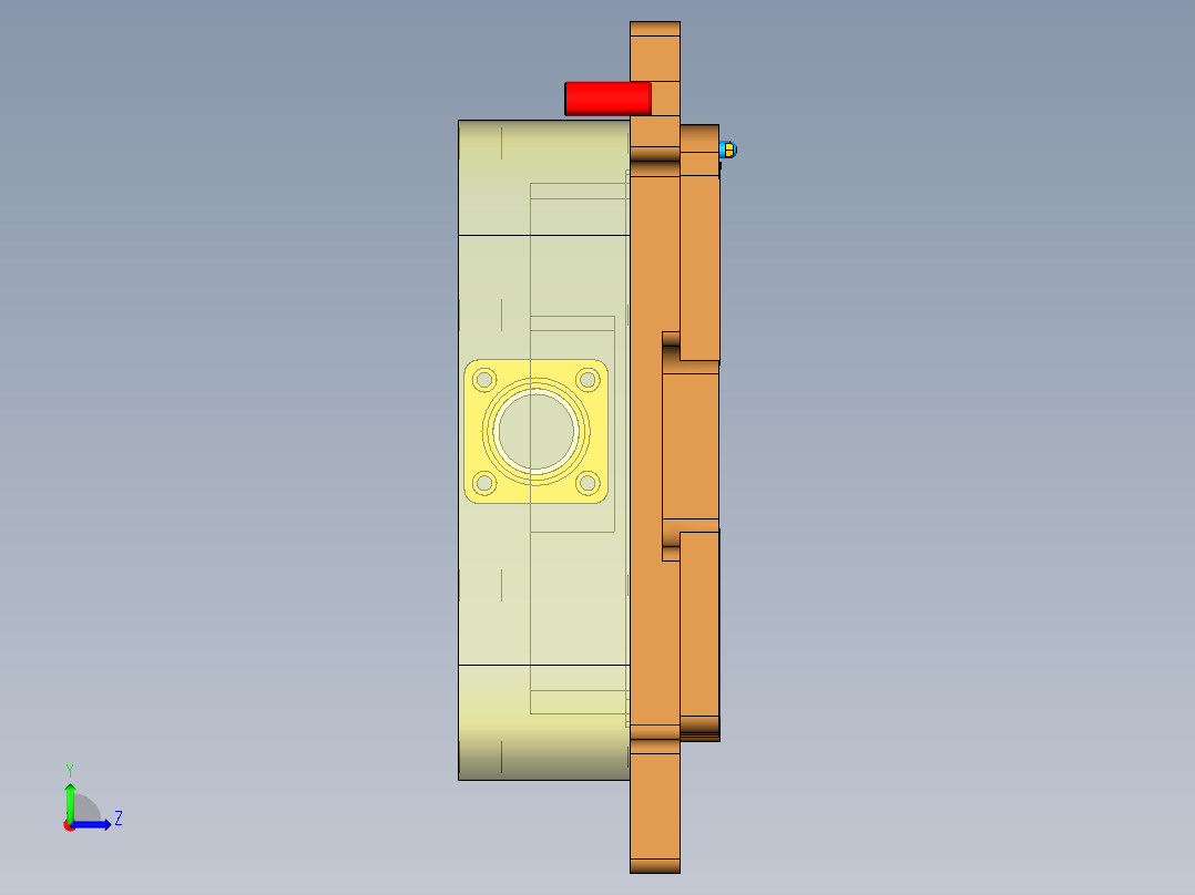 PG1-A-CNC6笔记本CNC工装夹具三维模型精铣内腔-阳极版--210508左视图