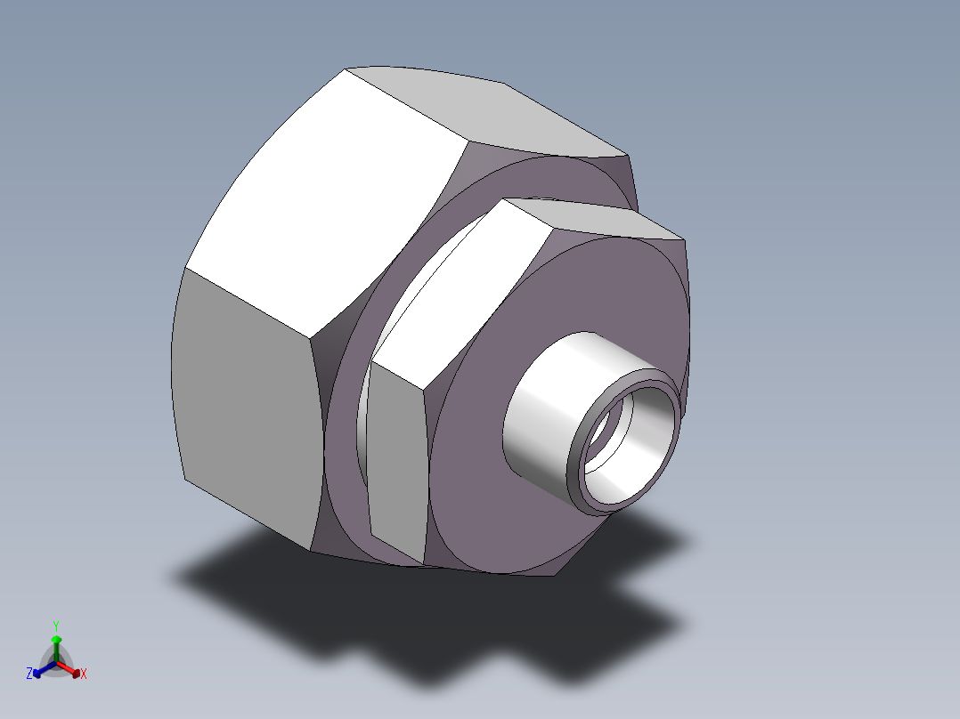 直通变径接头、2C-18-45主视图