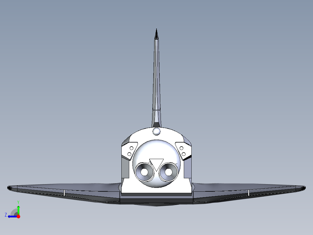 B2004083-苏联太空穿梭机右视图