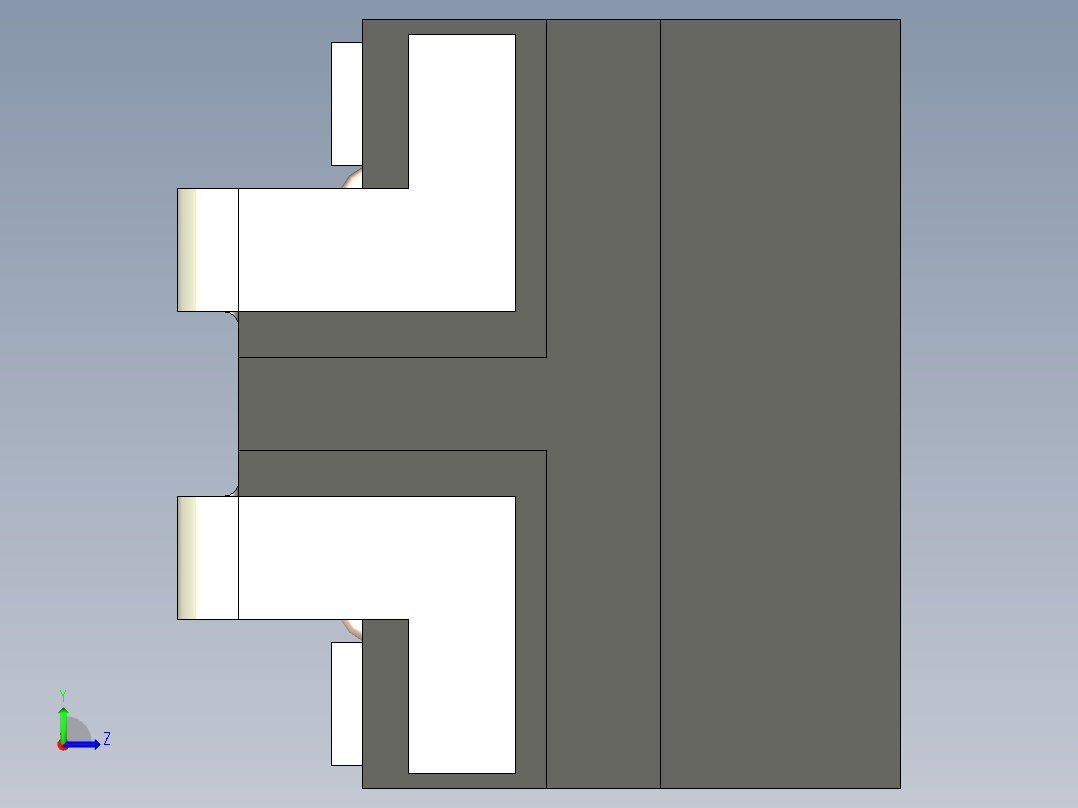 ACT1210 共模扼流圈左视图