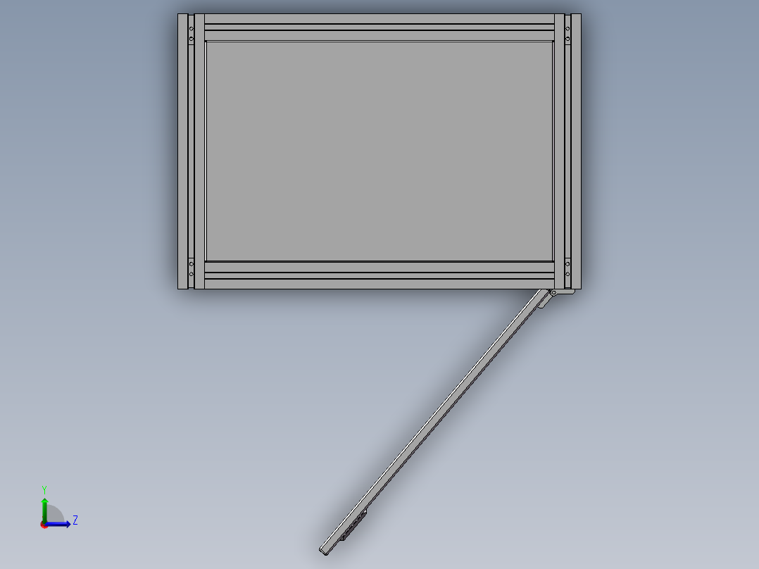 货架、储物柜左视图