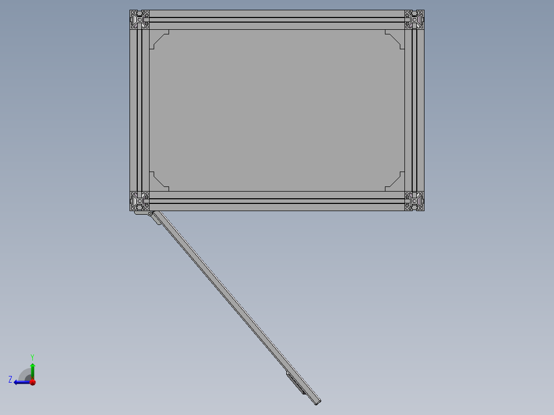 货架、储物柜右视图