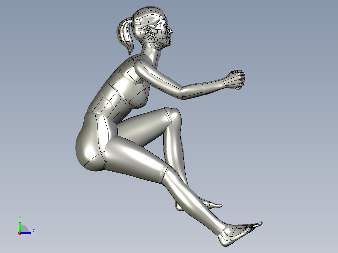 人体模型(137)左视图