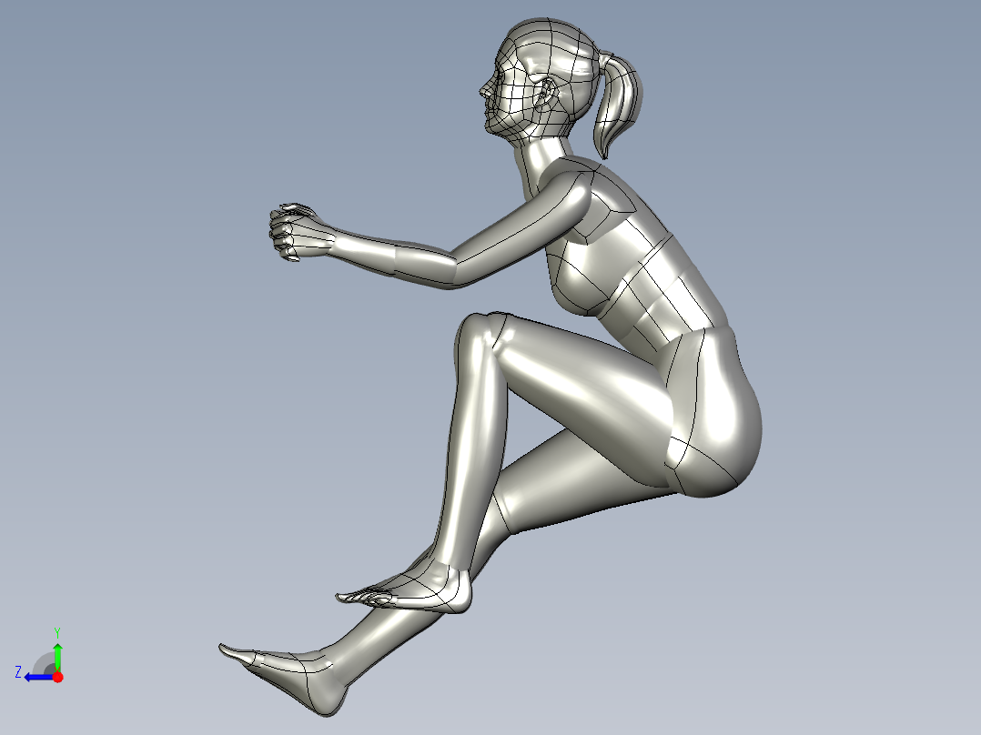 人体模型(137)右视图