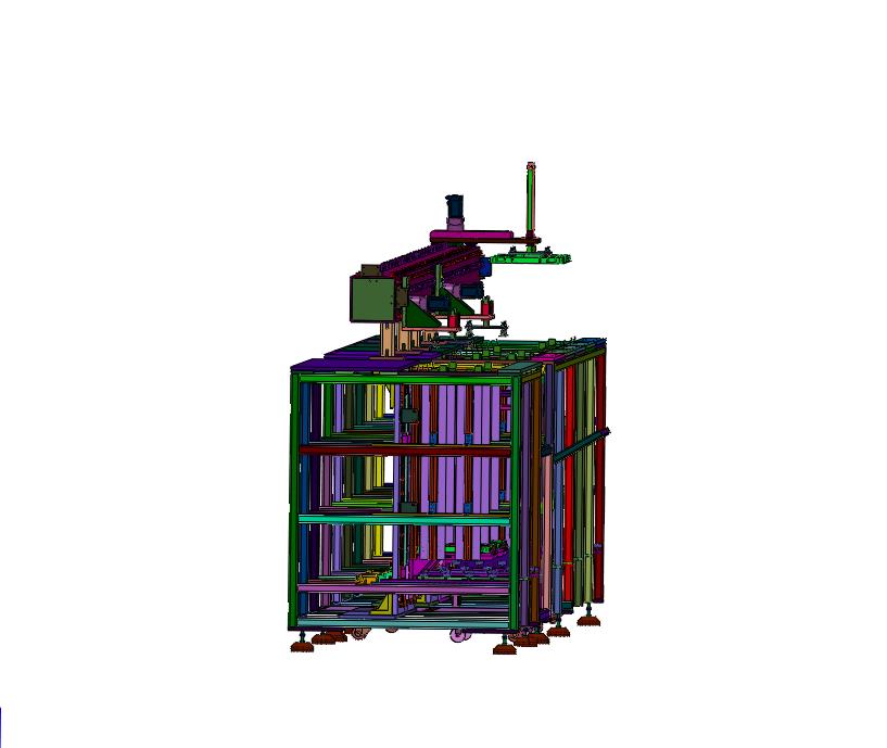 料盘叠放及锂电池成品下料装盘设备