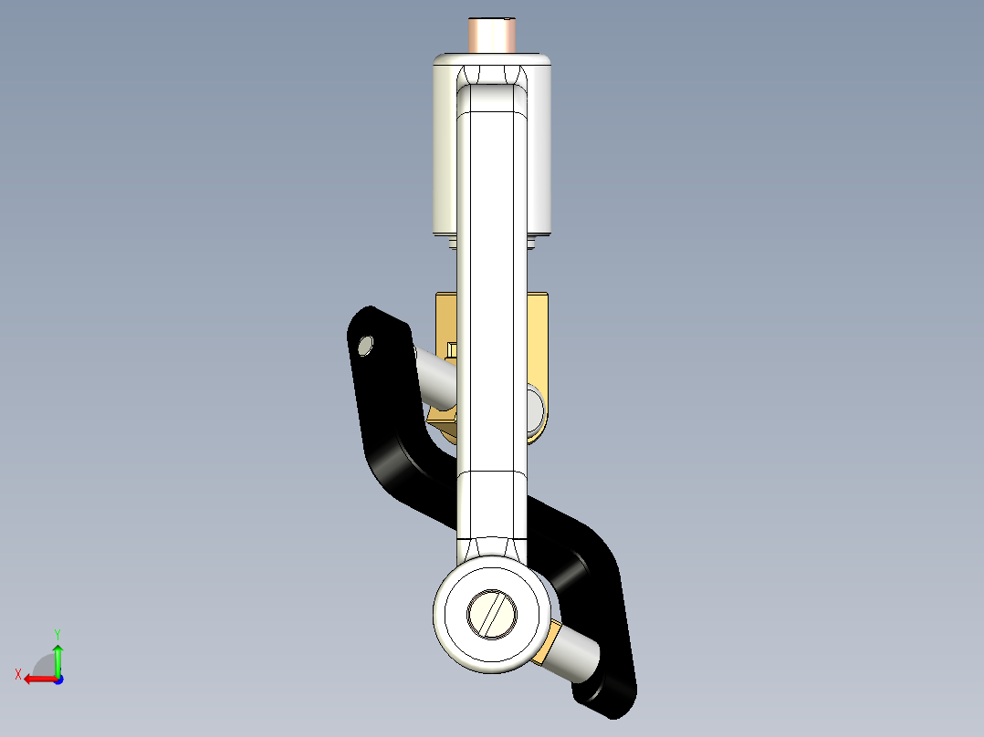 90-degree-joint 90度转向传动机构3D图纸 f3d STEP格式后视图