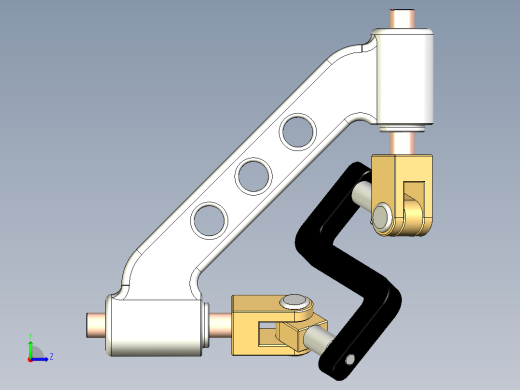 90-degree-joint 90度转向传动机构3D图纸 f3d STEP格式左视缩略图
