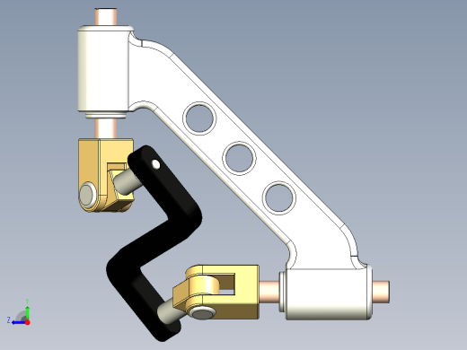 90-degree-joint 90度转向传动机构3D图纸 f3d STEP格式右视缩略图
