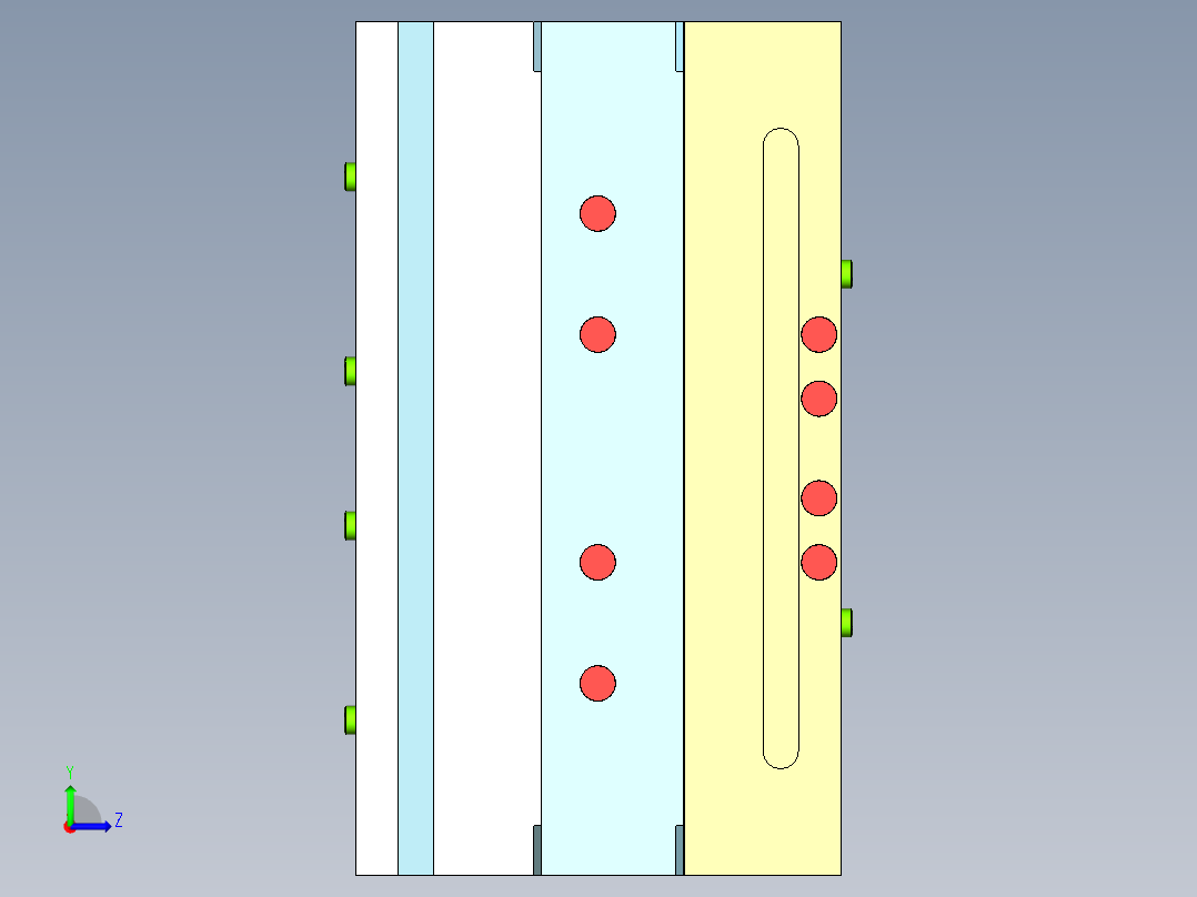 水果碟子（潜水进胶）左视图