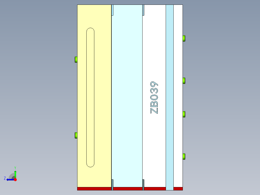 水果碟子（潜水进胶）右视图
