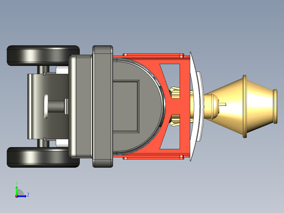 火车机车列车miniature-steam-locomotive-1832-模型格式为 stp igs stl左视图
