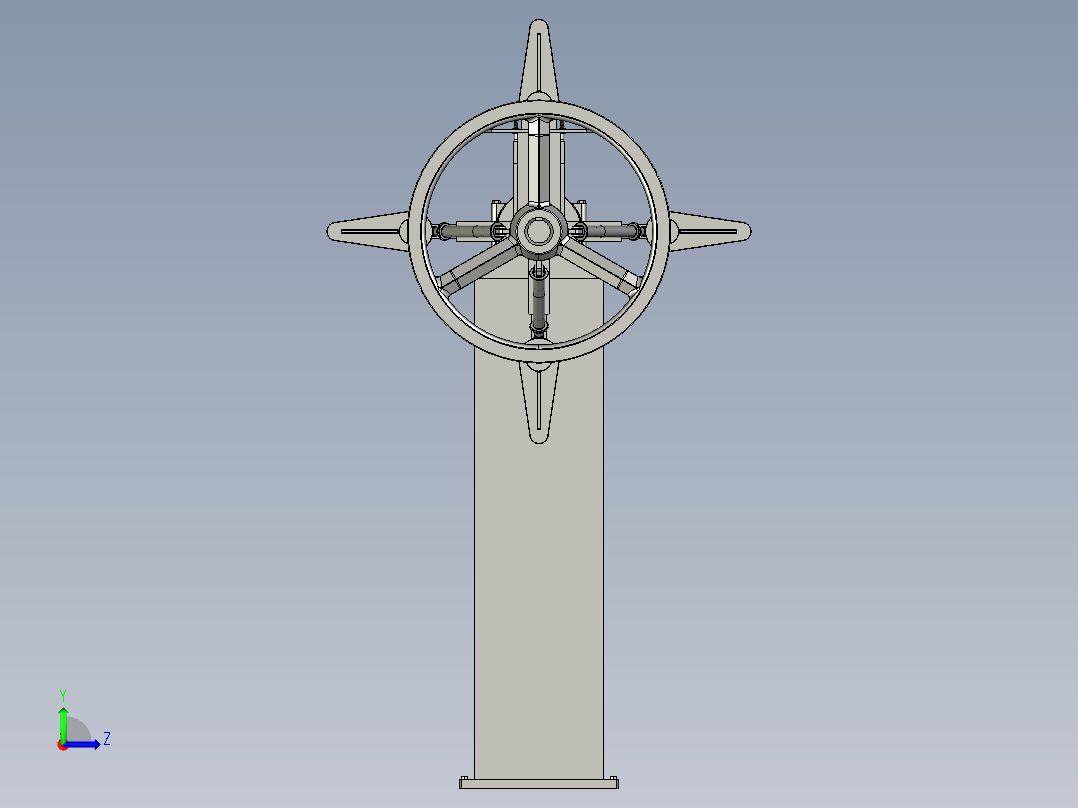 张弛度调整机构左视图