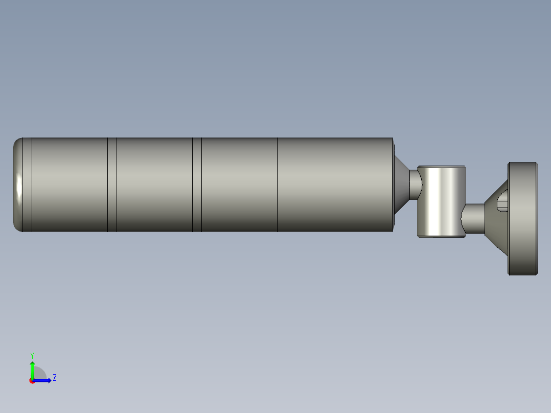 三色灯HNTD-D50折叠式左视图