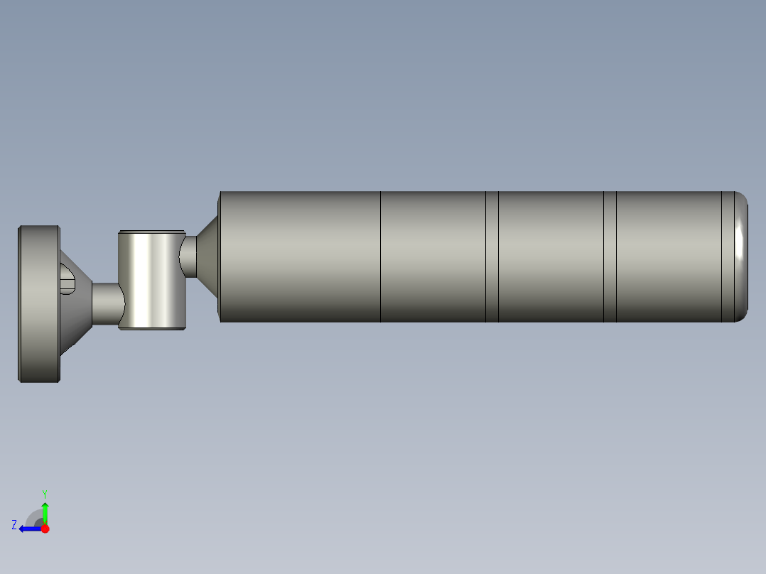 三色灯HNTD-D50折叠式右视图