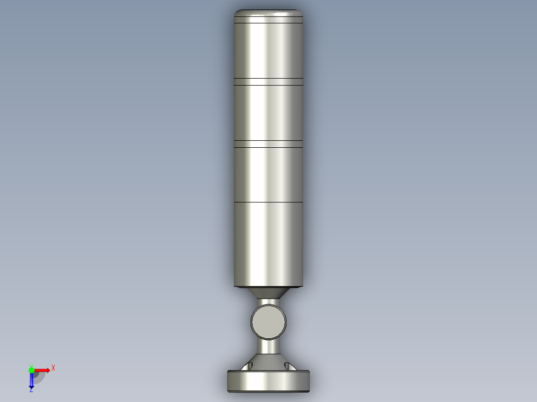 三色灯HNTD-D50折叠式俯视图