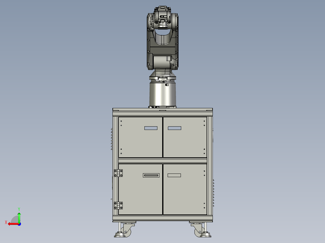 机器人-机器人装配后视图