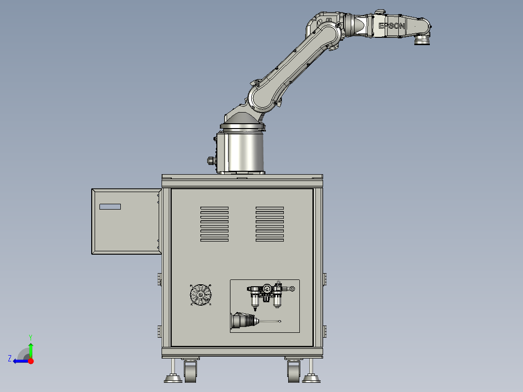 机器人-机器人装配右视图