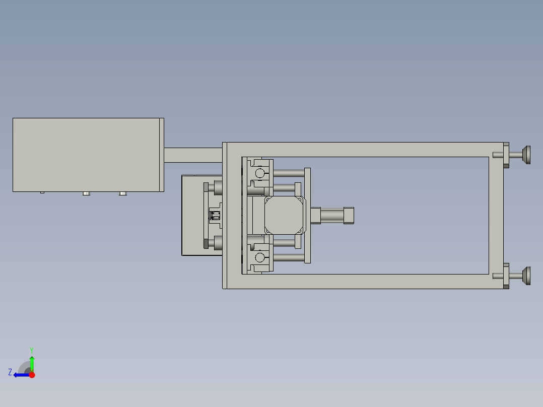 实验用中子管拔管装置右视图