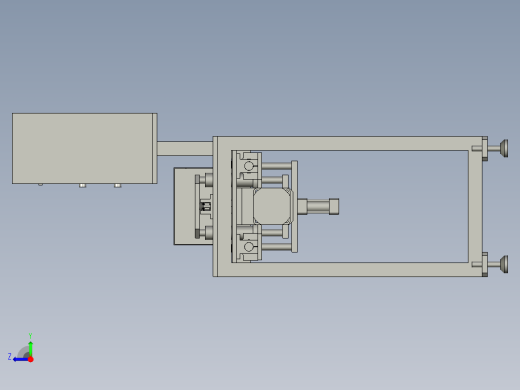 实验用中子管拔管装置右视缩略图
