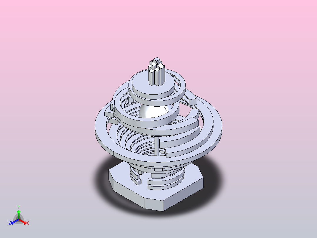 雕塑《五月的风》模型 可3D打印正等轴测图