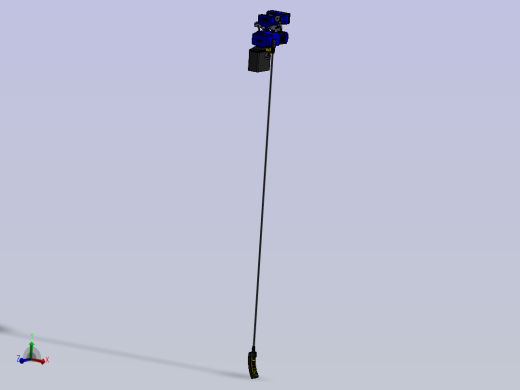 电动葫芦三维图