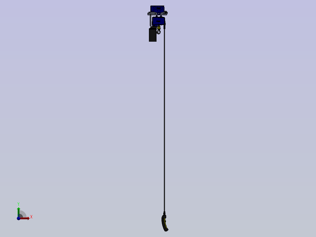 电动葫芦三维图前视图