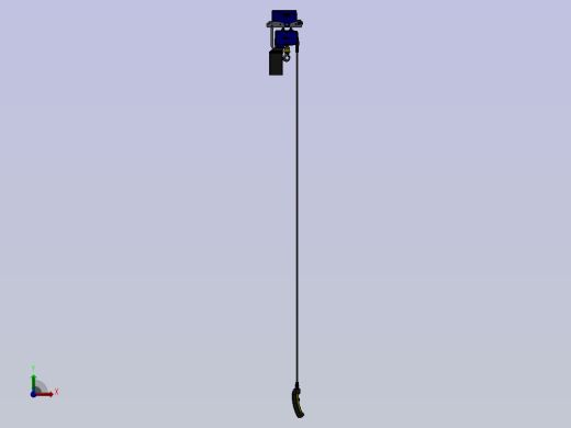 电动葫芦三维图前视缩略图