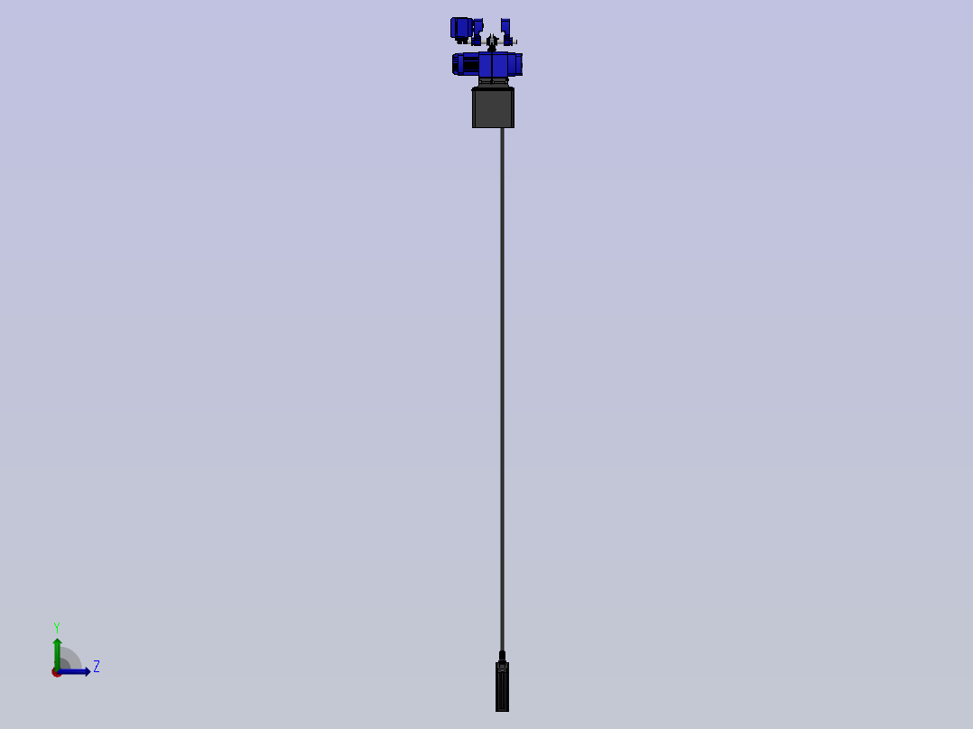 电动葫芦三维图左视图