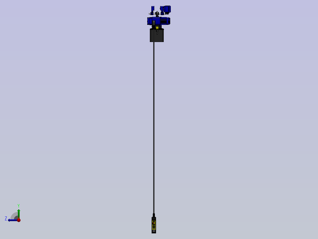 电动葫芦三维图右视图