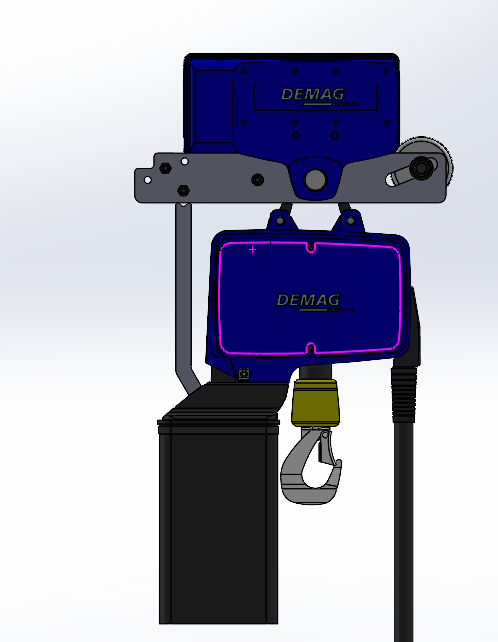 电动葫芦三维图