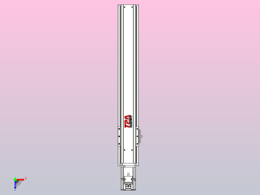 日规模组半封闭丝杆TPA-HNR-85S-1610C-L450-M-C-P20-N3俯视缩略图