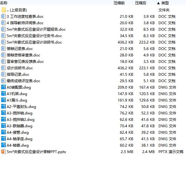 5m³夹套式反应釜设计含开题及10张CAD图