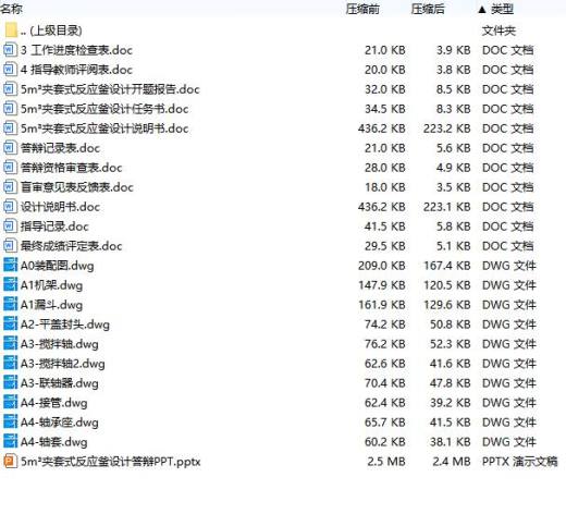 5m³夹套式反应釜设计含开题及10张CAD图缩略图