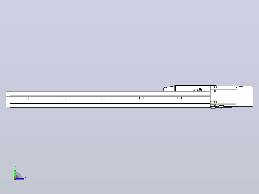 滚珠丝杠直线轴内置导轨TPA-GCR-170-2510C-L600-MR-M75-N3左视图
