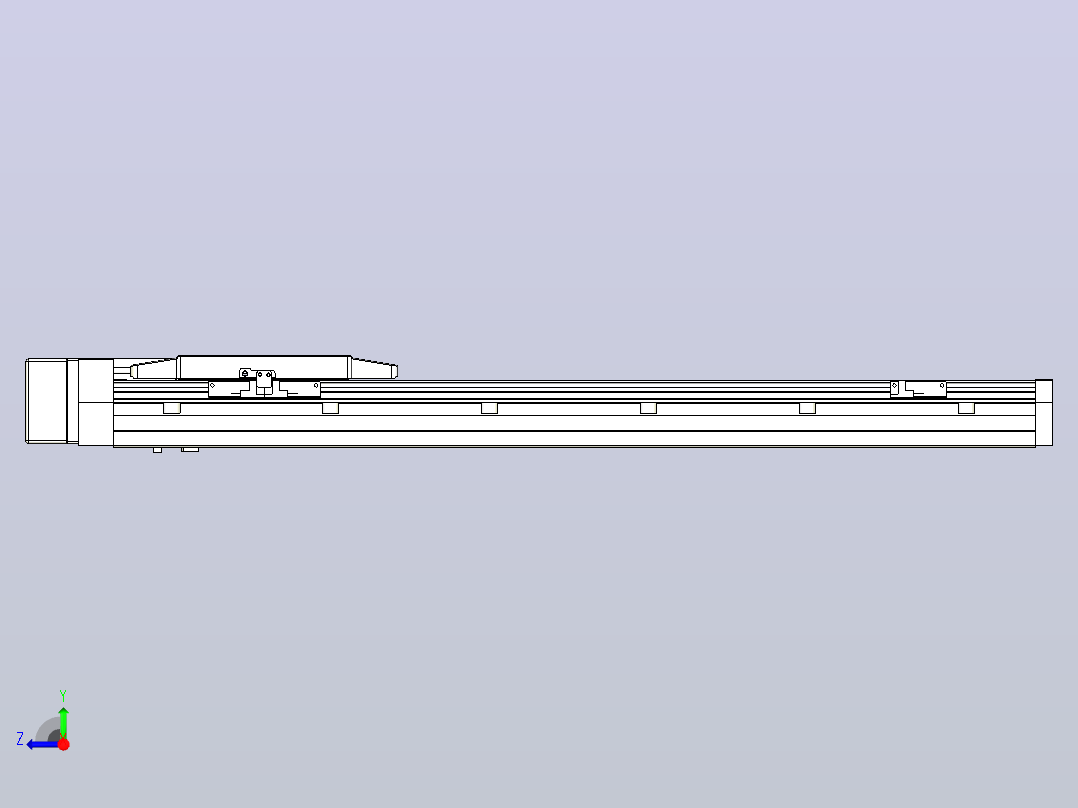 滚珠丝杠直线轴内置导轨TPA-GCR-170-2510C-L600-MR-M75-N3右视图