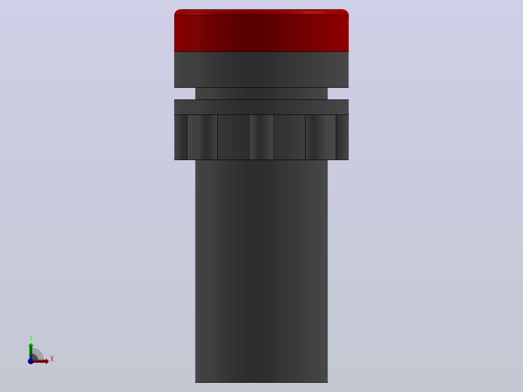 红色闪光蜂鸣器220V AD17-22SM前视图