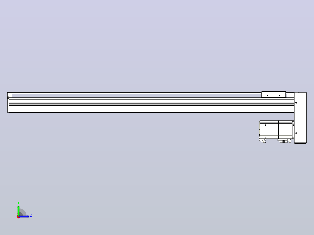 日规模组半封闭丝杆TPA-HNR-85S-1610C-L800-MP-Y-P20-N3左视图