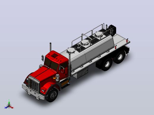 泡沫消防卡车3D图纸 Solidworks设计